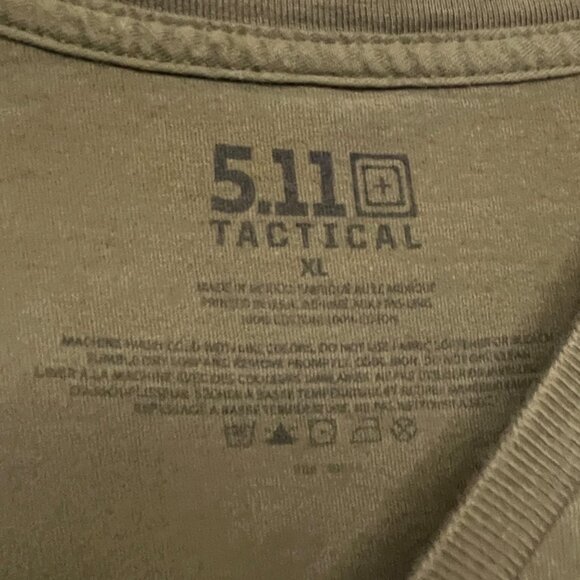 5.11 Tactical Stay Sharp Men's Short Sleeve T-Shirt XL‎ Olive Green Cotton - Picture 4 of 4
